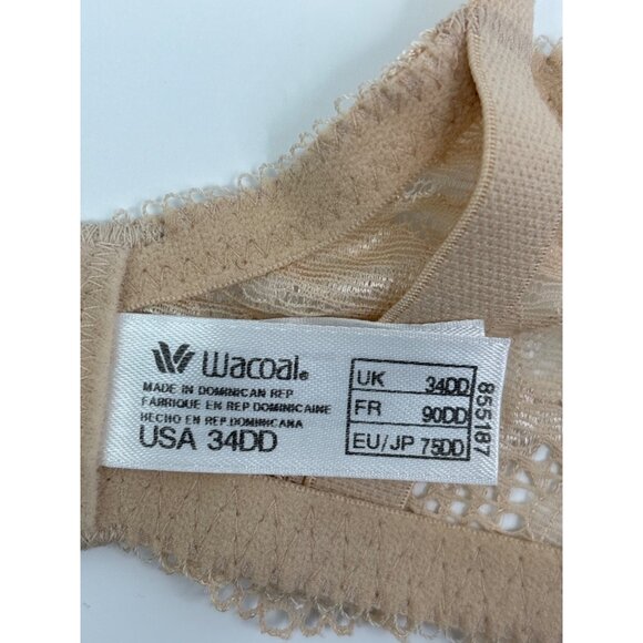 Wacoal 855187 Inspiration Full Coverage Underwire Bra Beige Nude 34DD - Picture 4 of 5